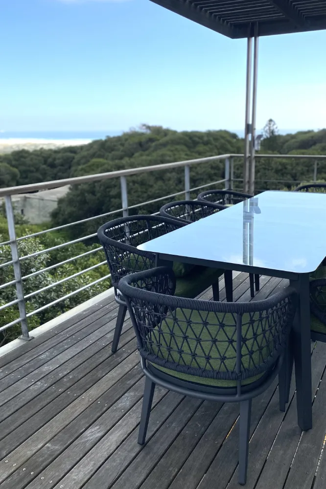 Luxury Airbnb in Noordhoek Outdoor Dining Table